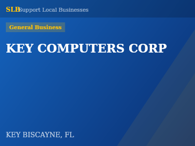KEY COMPUTERS CORP — General Business in KEY BISCAYNE, FL