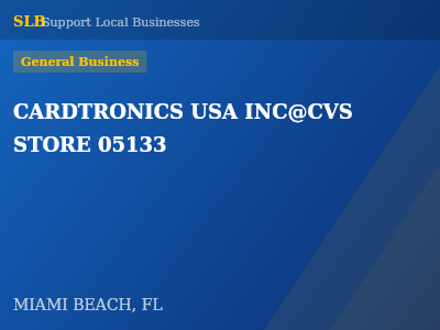 CARDTRONICS USA INC@CVS STORE 05133 — General Business in MIAMI BEACH, FL