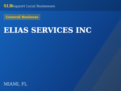 ELIAS SERVICES INC — General Business in MIAMI, FL