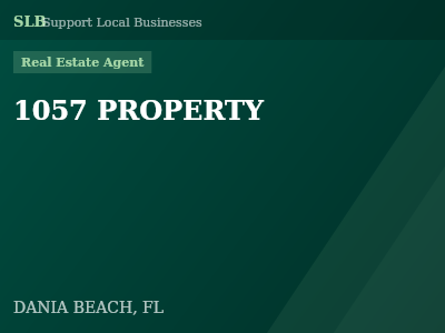 1057 PROPERTY — Real Estate Agent in DANIA BEACH, FL
