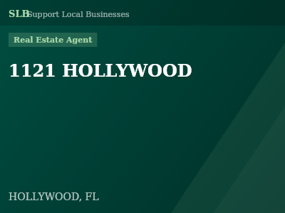 1121 HOLLYWOOD — Real Estate Agent in HOLLYWOOD, FL