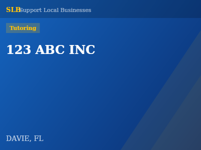 123 ABC INC — Tutoring in DAVIE, FL
