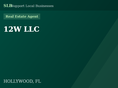 12W LLC — Real Estate Agent in HOLLYWOOD, FL