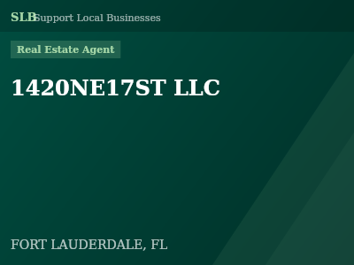 1420NE17ST LLC — Real Estate Agent in FORT LAUDERDALE, FL