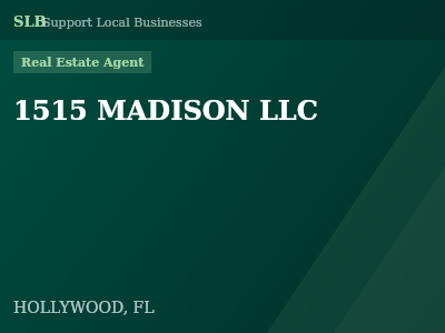 1515 MADISON LLC — Real Estate Agent in HOLLYWOOD, FL