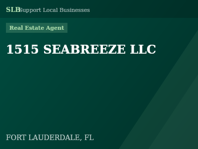 1515 SEABREEZE LLC — Real Estate Agent in FORT LAUDERDALE, FL