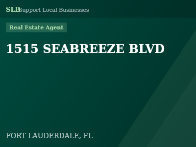 1515 SEABREEZE BLVD — Real Estate Agent in FORT LAUDERDALE, FL