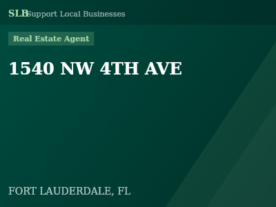 1540 NW 4TH AVE — Real Estate Agent in FORT LAUDERDALE, FL