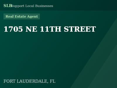 1705 NE 11TH STREET — Real Estate Agent in FORT LAUDERDALE, FL
