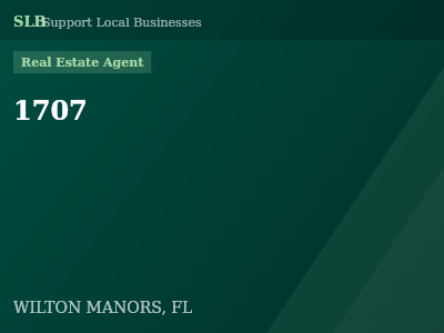1707 — Real Estate Agent in WILTON MANORS, FL
