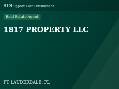 1817 PROPERTY LLC — Real Estate Agent in FT LAUDERDALE, FL