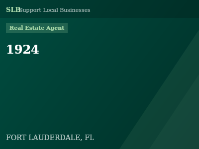 1924 — Real Estate Agent in FORT LAUDERDALE, FL