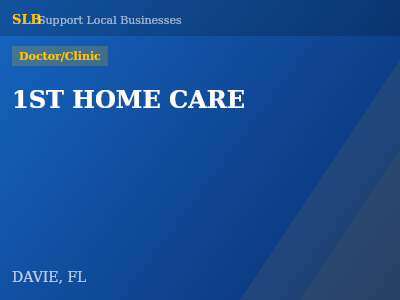1ST HOME CARE — Doctor/Clinic in DAVIE, FL
