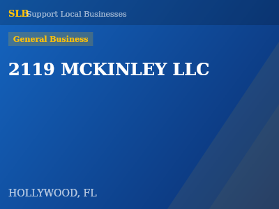 2119 MCKINLEY LLC — General Business in HOLLYWOOD, FL