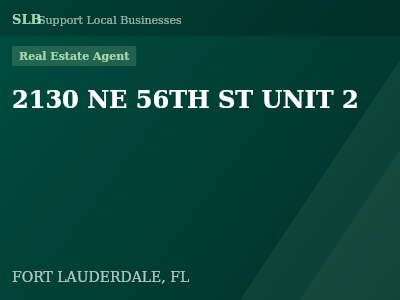 2130 NE 56TH ST UNIT 2 — Real Estate Agent in FORT LAUDERDALE, FL