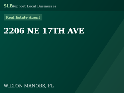 2206 NE 17TH AVE — Real Estate Agent in WILTON MANORS, FL