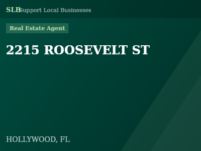 2215 ROOSEVELT ST — Real Estate Agent in HOLLYWOOD, FL