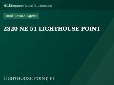 2320 NE 51 LIGHTHOUSE POINT — Real Estate Agent in LIGHTHOUSE POINT, FL