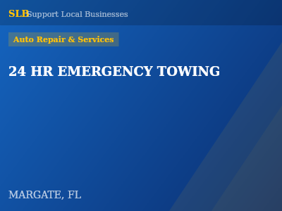 24 HR EMERGENCY TOWING — Auto Repair & Services in MARGATE, FL