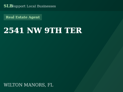 2541 NW 9TH TER — Real Estate Agent in WILTON MANORS, FL