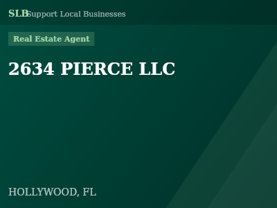 2634 PIERCE LLC — Real Estate Agent in HOLLYWOOD, FL