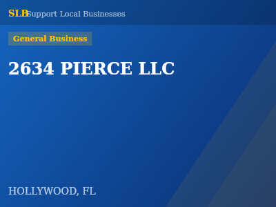 2634 PIERCE LLC — General Business in HOLLYWOOD, FL