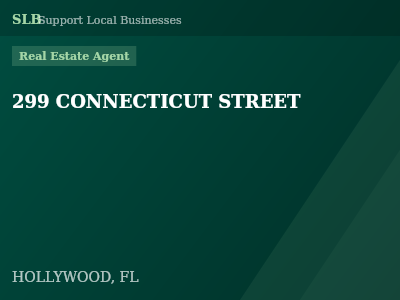 299 CONNECTICUT STREET — Real Estate Agent in HOLLYWOOD, FL