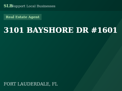 3101 BAYSHORE DR #1601 — Real Estate Agent in FORT LAUDERDALE, FL