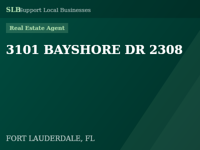 3101 BAYSHORE DR 2308 — Real Estate Agent in FORT LAUDERDALE, FL