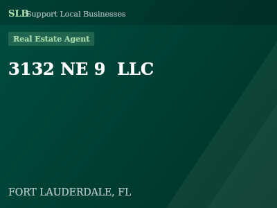 3132 NE 9  LLC — Real Estate Agent in FORT LAUDERDALE, FL