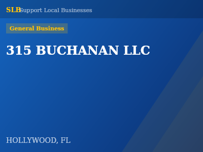 315 BUCHANAN LLC — General Business in HOLLYWOOD, FL