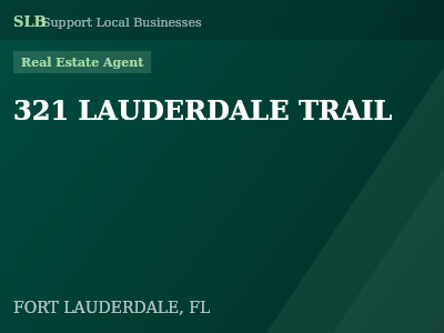 321 LAUDERDALE TRAIL — Real Estate Agent in FORT LAUDERDALE, FL