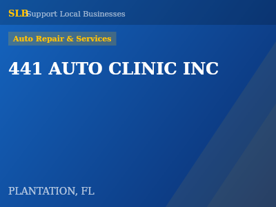 441 AUTO CLINIC INC — Auto Repair & Services in PLANTATION, FL
