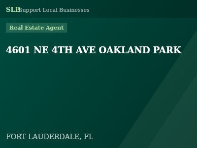 4601 NE 4TH AVE OAKLAND PARK — Real Estate Agent in FORT LAUDERDALE, FL