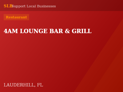 4AM LOUNGE BAR & GRILL — Restaurant in LAUDERHILL, FL