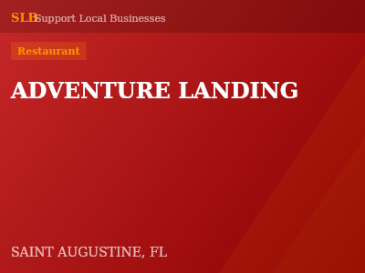 ADVENTURE LANDING — Restaurant in SAINT AUGUSTINE, FL