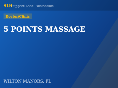 5 POINTS MASSAGE — Doctor/Clinic in WILTON MANORS, FL