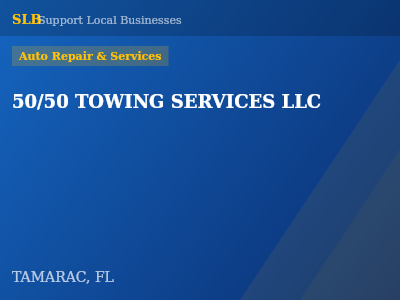 50/50 TOWING SERVICES LLC — Auto Repair & Services in TAMARAC, FL