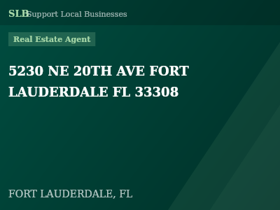 5230 NE 20TH AVE FORT LAUDERDALE FL 33308 — Real Estate Agent in FORT LAUDERDALE, FL