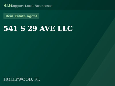 541 S 29 AVE LLC — Real Estate Agent in HOLLYWOOD, FL