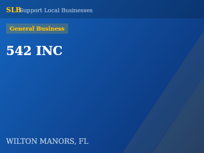 542 INC — General Business in WILTON MANORS, FL