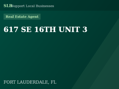 617 SE 16TH UNIT 3 — Real Estate Agent in FORT LAUDERDALE, FL