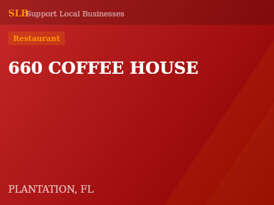 660 COFFEE HOUSE — Restaurant in PLANTATION, FL