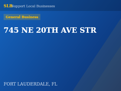 745 NE 20TH AVE STR — General Business in FORT LAUDERDALE, FL