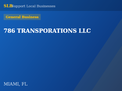 786 TRANSPORATIONS LLC — General Business in MIAMI, FL