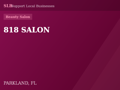 818 SALON — Beauty Salon in PARKLAND, FL