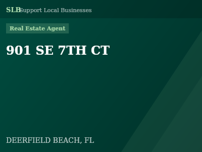 901 SE 7TH CT — Real Estate Agent in DEERFIELD BEACH, FL
