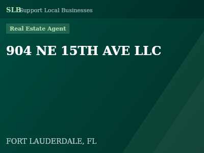 904 NE 15TH AVE LLC — Real Estate Agent in FORT LAUDERDALE, FL
