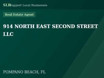 914 NORTH EAST SECOND STREET LLC — Real Estate Agent in POMPANO BEACH, FL
