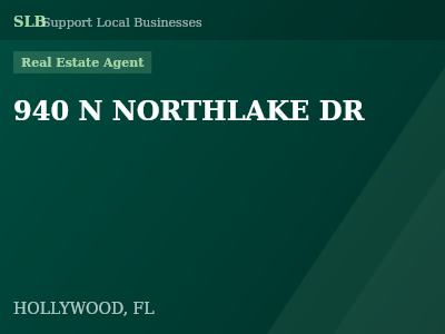 940 N NORTHLAKE DR — Real Estate Agent in HOLLYWOOD, FL